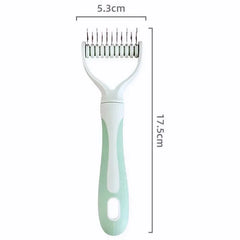 Dog Comb Knife Dogs Combs Double-Sided Pet Hair Remover Stainless Steel Dog Brush for Hair Knot Cleaning Dogs Brush Pet Products