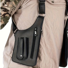 Men'S Retro Crossbody Bag, Multifunctional Lightweight Shoulder Bag, Outdoor Phone Bag, Suitable for Cycling and Hiking