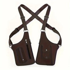 Men'S Retro Crossbody Bag, Multifunctional Lightweight Shoulder Bag, Outdoor Phone Bag, Suitable for Cycling and Hiking