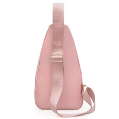 Minimalist Large-Capacity Women'S Chest Bag Multi-Layer Embroidered Front Backpack Casual Outdoor Crossbody Bag for Girls