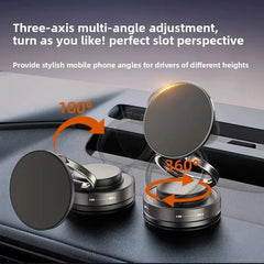 Vacuum Magnetic Phone Bracket Multi-Angles Adjustment Strong Magnet Suction Design Foldable Mini Car Holder Navigation Stand New