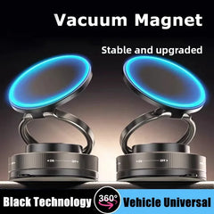 Vacuum Magnetic Phone Bracket Multi-Angles Adjustment Strong Magnet Suction Design Foldable Mini Car Holder Navigation Stand New