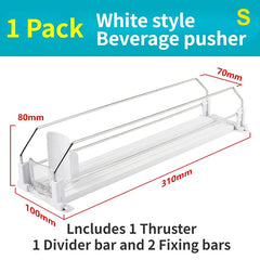 Push Rack Beverage Thruster Dispenser Storage for Soda Can Self-Pushing Kitchen Counter Organizer Fridge Shelf Canned Beverage
