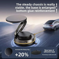 Vacuum Magnetic Phone Bracket Multi-Angles Adjustment Strong Magnet Suction Design Foldable Mini Car Holder Navigation Stand New